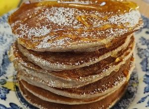 Foto di Pancakes agli albumi e farina di avena