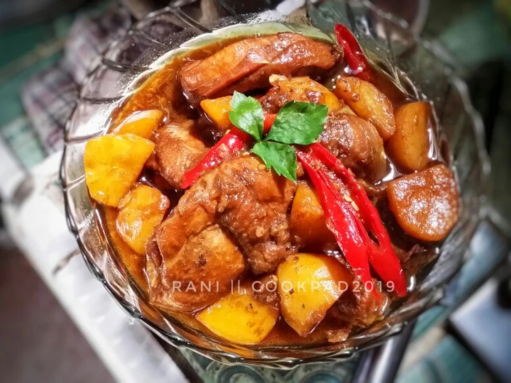 Cara Gampang Menyiapkan Resep  Ayam Kuah Kecap (oriental) yang Lezat Sekali, Lezat