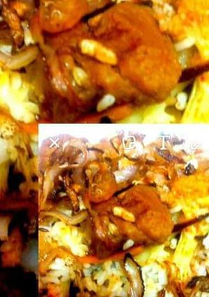 A picture of Soya veg dum briyani.