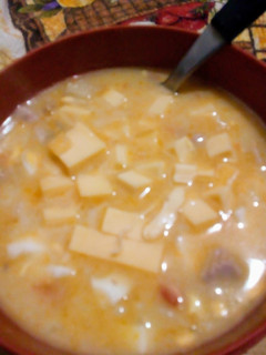 Una foto de Sopa amarilla