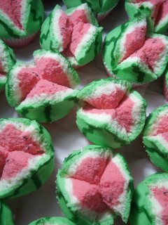 Foto resep Bolu Kukus Semangka