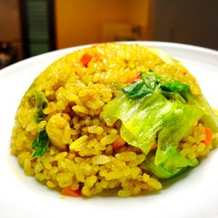 Spicy fried rice with lettuce 🥬 A picture of Spicy fried rice with lettuce 🥬.