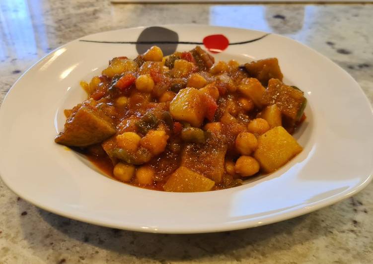 Pisto con garbanzos