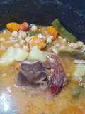 Potaje de Garbanzos con Calabaza y Habichuelas Verdes