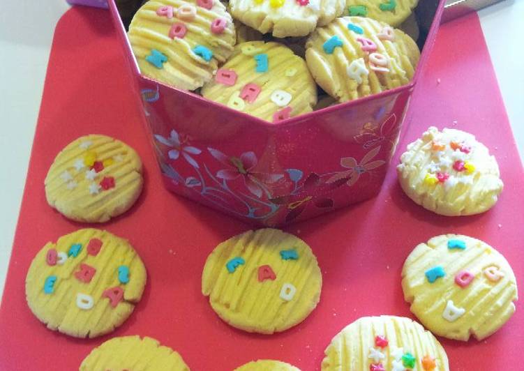 Bahan mengolah **Cookies Tepung Beras ala ala Good Time **, Lezat Sekali