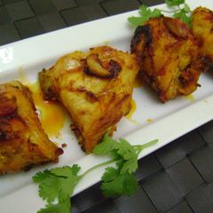 A picture of Grilled Chicken with Pickle Masala.