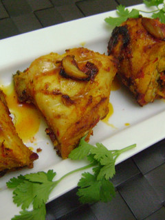 A picture of Grilled Chicken with Pickle Masala.