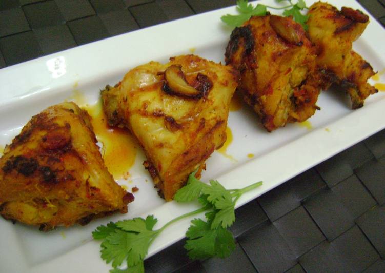 Recipe of Super Quick Homemade Grilled Chicken with Pickle Masala