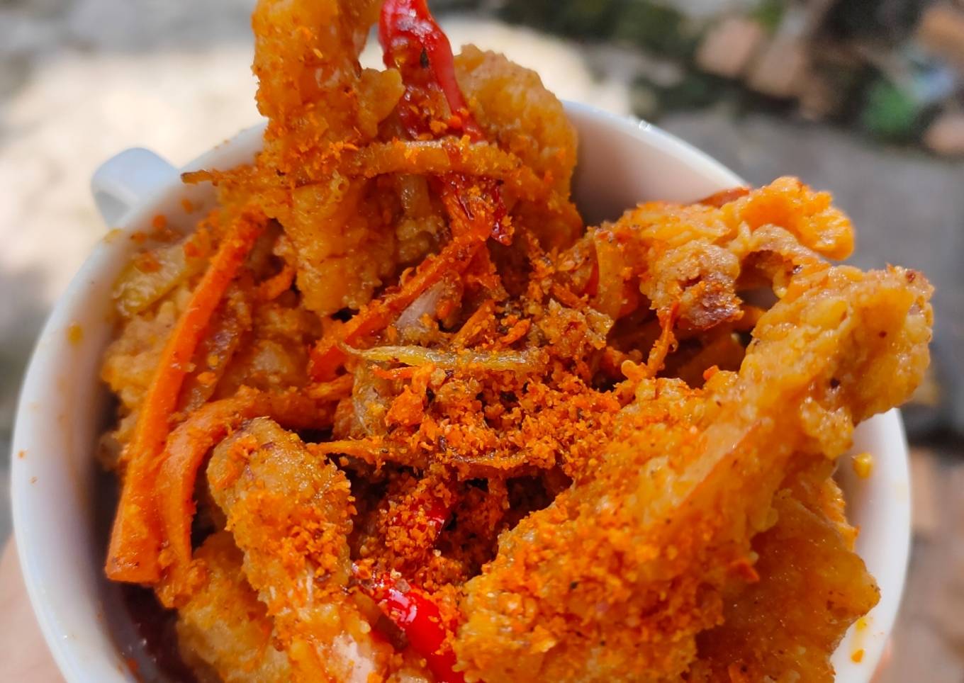 Crispy Shrimp Chili Oil