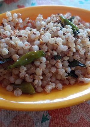 A picture of Sabudana khichdi.