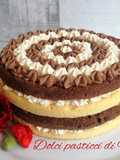 Torta panna e cioccolato