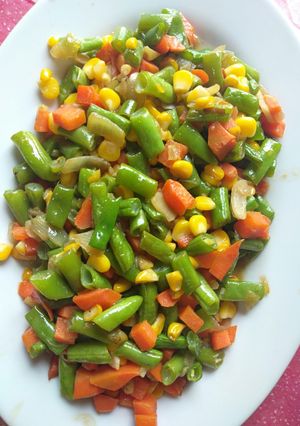 Foto resep Tumis buncis+wortel saus tiram