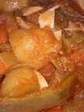 Frejoles con patatas y zanahoria