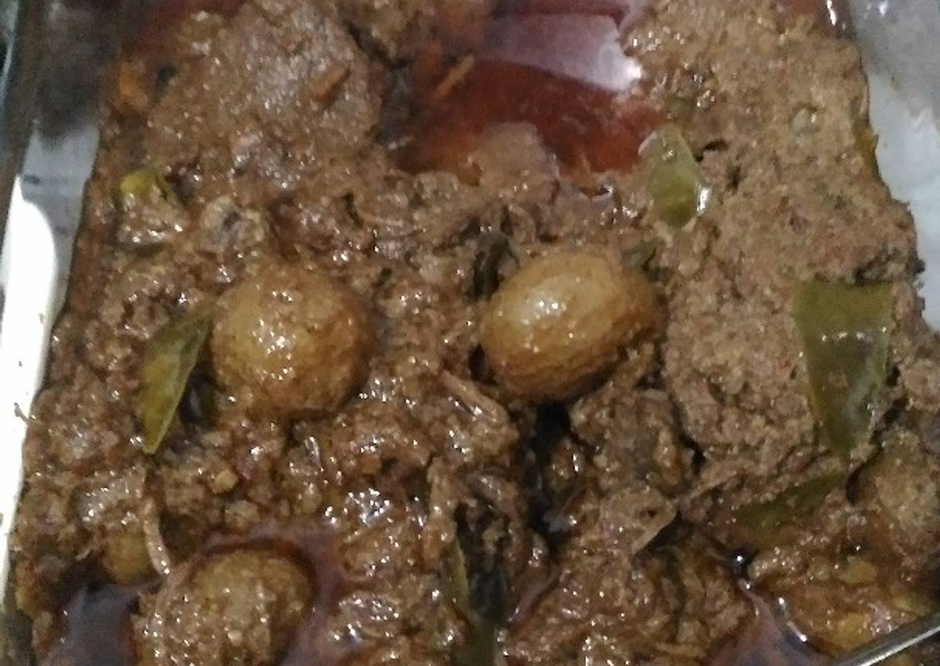 Rendang daging kentang mini (no msg, no instant santan)