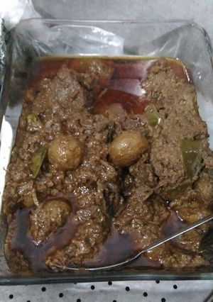 Foto resep Rendang daging kentang mini (no msg, no instant santan)