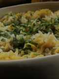 Pasta cremosa de pollo y zapallo