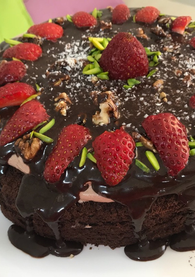 عکسی از دستور کیک شکلاتی