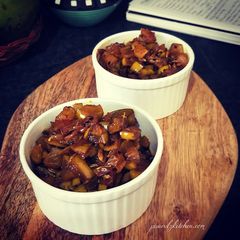 A picture of Instant Sweet & Spicy Raw Mango Pickle.