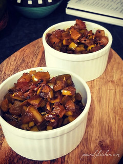 A picture of Instant Sweet & Spicy Raw Mango Pickle.