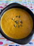 Crema de zapallo y menta