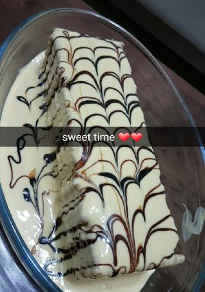 صورة لوصفة كيكة البسكويت الباردة