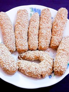 صورة لوصفة كعك ابو السمسم (كعك بالسمسم)