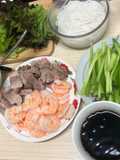 Vietnamese Spring Rolls with Peanut Dipping Sauce