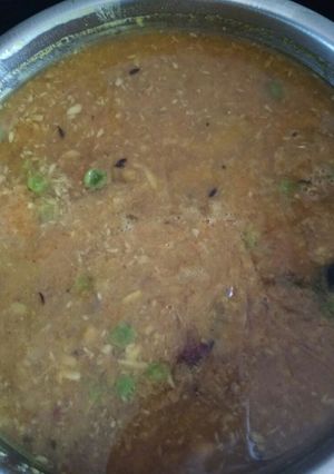 A picture of Green peas moong daal.