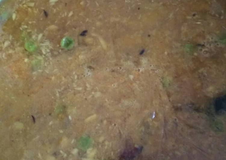 Recipe of Homemade Green peas moong daal