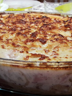 Una foto de Espaguetis al horno con bechamel