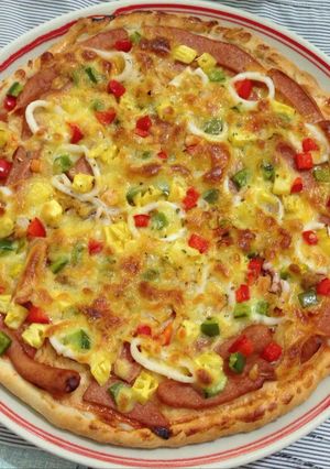 Hình của món Pizza hải sản.