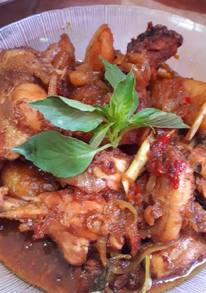 Foto resep Semur ayam pedas