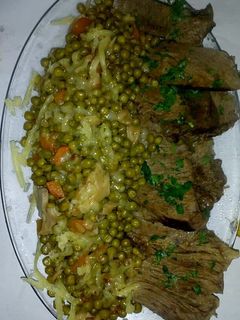 صورة لوصفة جلبانة باللحم