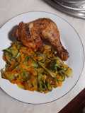 Zoodles de Curgete e Cenoura salteados