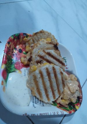 A picture of Corn Cheese Toast.