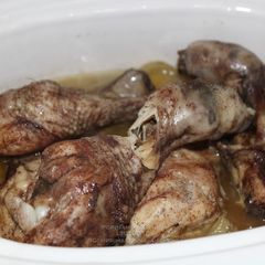 A picture of Chicken with Barbecue Salt and Five Spices in Slow Cooker.