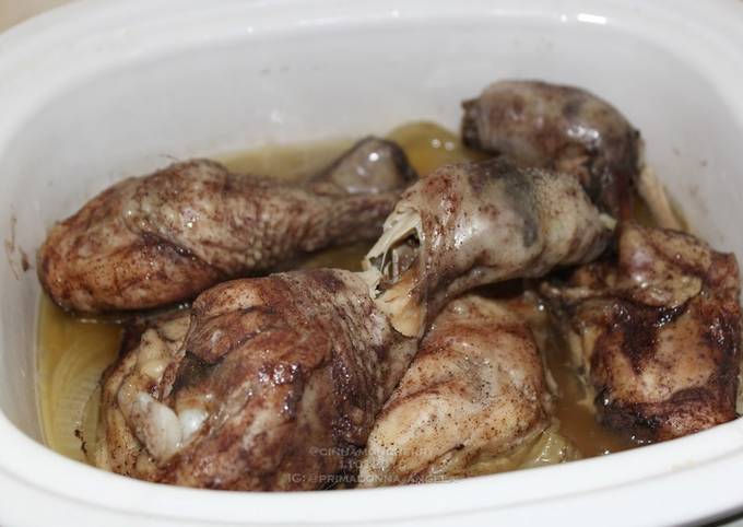 Recipe of Homemade Chicken with Barbecue Salt and Five Spices in Slow
Cooker