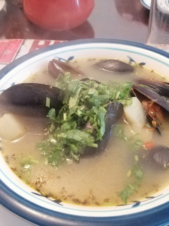Una foto de Sopa de choritos