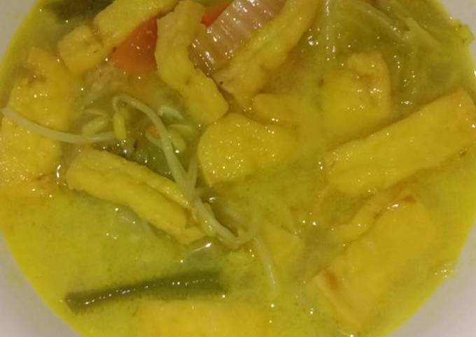 Cara Bikin Sayur tahu santan kuah kuning Untuk Jualan