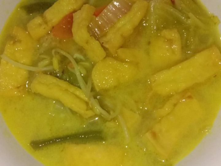 Cara Bikin Sayur tahu santan kuah kuning Untuk Jualan