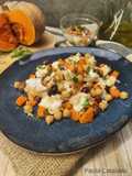 Insalata di baccalà, ceci e zucca..