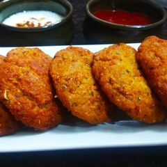 Baked chickpea Falafel A picture of Baked chickpea Falafel.