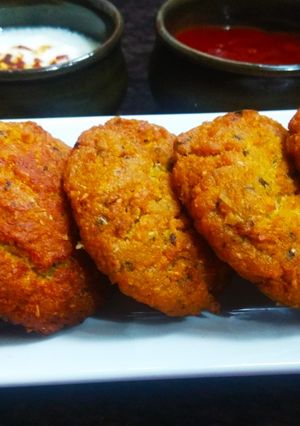 A picture of Baked chickpea Falafel.
