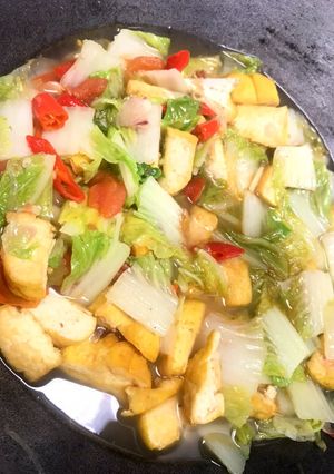 Foto resep Sayur Pecay / Sawi Putih Cah Tahu