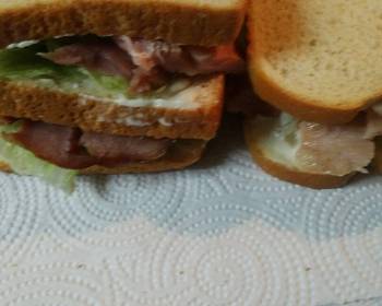 Unique Cuisine Leftover Ham Sandwich Very Delicious