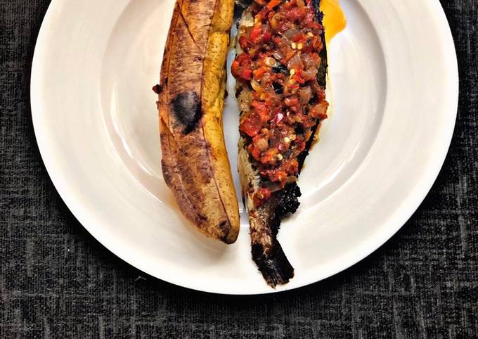 Oven Roast Plantain and Fish