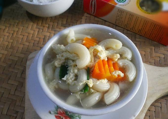 Resep Sup Makaroni Telur Dan Wortel Oleh Linakuw Cookpad