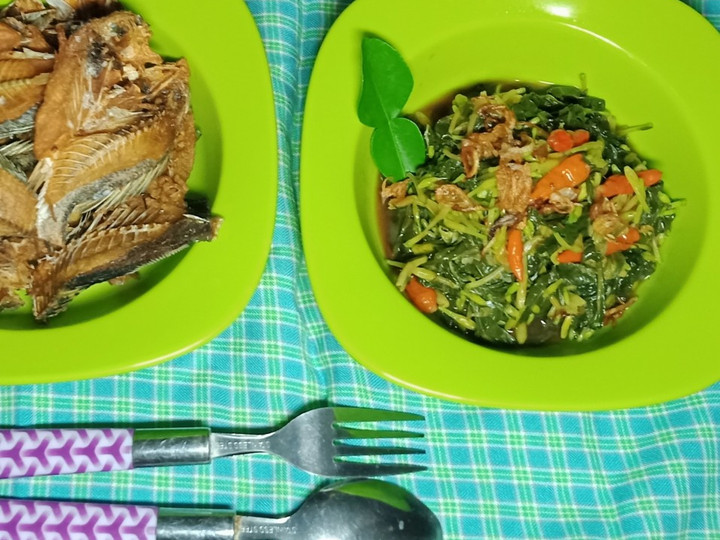 Resep Tumis bunga pepaya daun singkong Anti Gagal