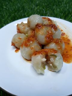Foto resep Cilok ayam bumbu kacang