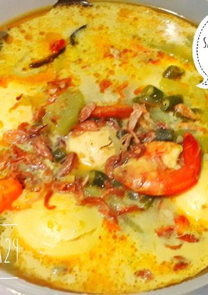 Foto resep Sayur lontong telur udang